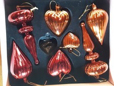 Alter Christbaumschmuck Weihnachtsschmu Glas Zapfen Herz Tropfen groß