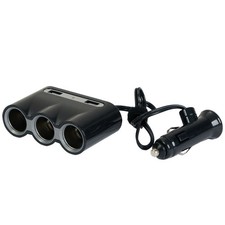 3x Verteiler 12V Zigarettenanzünder USB Doppel-Steckdose Auto Strom-Adapter