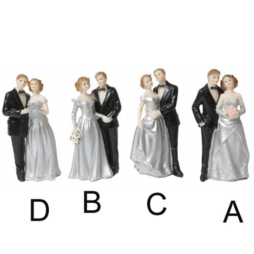 Tortenfigur silberne hochzeit - tortenfigur,