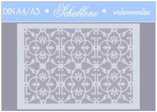 Schablone-Vintage-Shabby-A4-A3