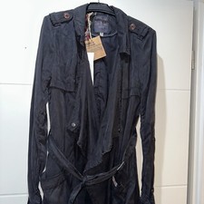 TYRA Khujo Trenchcoat Gr. M Schwarz Neu Mit Etikett Mantel 