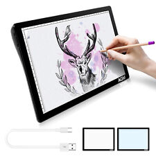 LED Dimmbar A4 Lichttisch Leuchttablet Tracing Lightpad USB Board Zeichenbrett