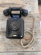 Antikes Bakelit Telefon Wandtelefon + Wahlscheibe Schwarz Siemens  9Fgwdst 5b