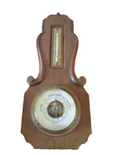 Schönes altes Holzbarometer +