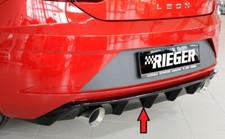 Rieger Heckeinsatz Diffusor passend für Seat Leon FR Facelift 2.Wahl 00088133
