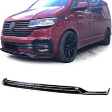 Frontspoiler Lippe mit Splitter und Gitter Schwarz Glanz für VW Bus T6.1 ab 19