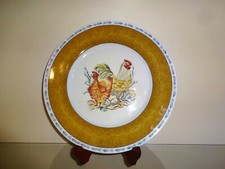 Limoges Pierre Frey Paris " Basse Cour" Teller Hühner-Dekor