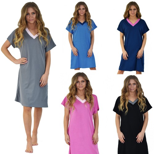 Einfarbiges nachthemd pyjama - einfarbiges,