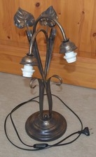 Nostalgische Stehlampe 2 flammig E14 ohne Lampenschirm