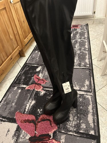 Overkneestiefel schwarz boots - overkneestiefel,
