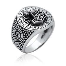 THORSHAMMER Silber Ring Runen
