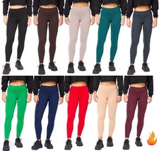 Bellivalini Damen Thermohose Baumwolle Winter Warm Gefüttert Leggings Ski