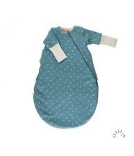 Popolini iobio Schlafsack Winterschlafsack Vario Interlock/Teddyplüsch GOTS Blue