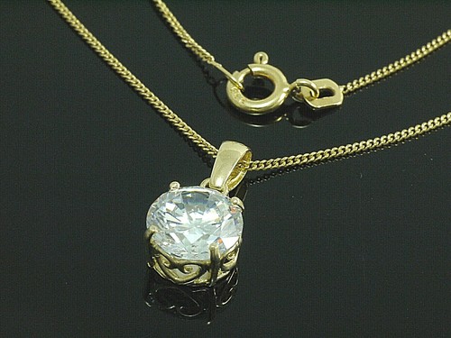 333 goldkette mit anhänger - mit,