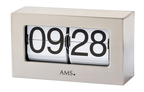 Ams 1175 tischuhr quarz metall - ams,