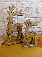 Aufsteller Figur Holz Rentier