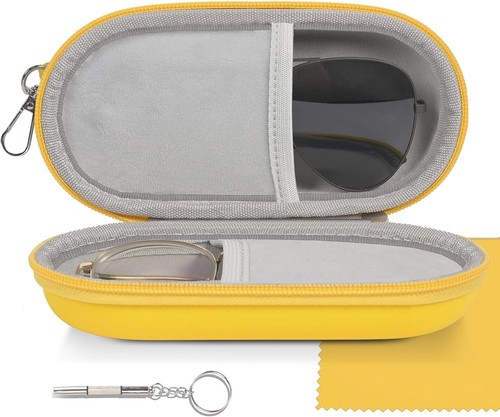 Brillenetui leder organizer - brillenetui,