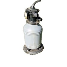 Sandfilteranlage mit 6-Wege-Ventil 38mm Schlauchanschluss Pool-Schwimmbadzubehör