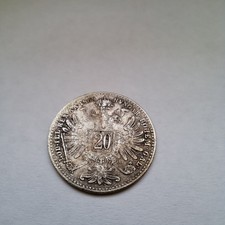 *20 Kreuzer 1868 Münze*Österreich*Silber*Franz Joseph*