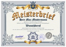 Meisterbrief Urkunde