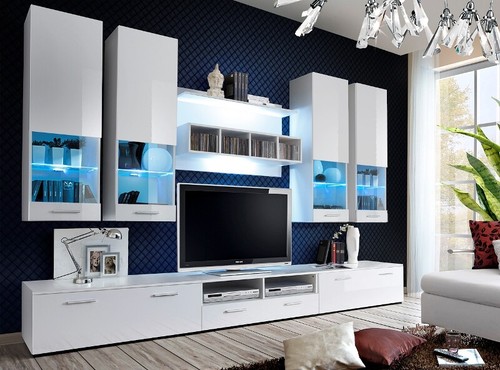 Wohnwand anbauwand wohnzimmer - wohnwand,
