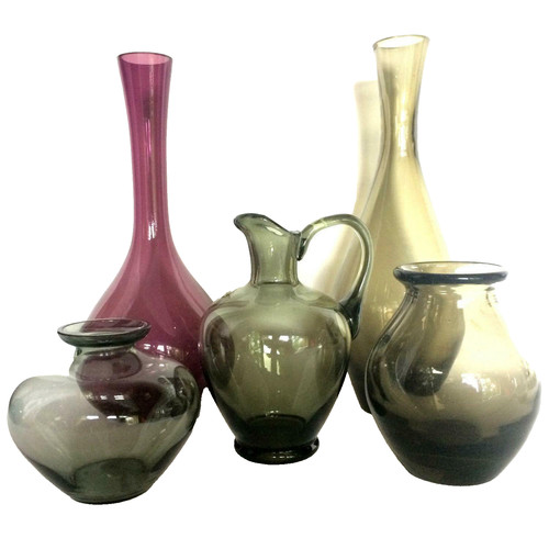 Mid century vasen rauchglas - mid,
