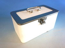 Vintage WMF Wächtersbach Art Deco Bauhaus Kasten Deckeldose Keramik (F025-1284)