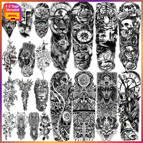 Temporäre tattoos schwarz - tattoos,