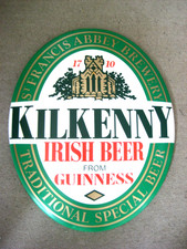 Altes Irish Pub Schild(40cmx32cm gewölbt) "KILKENNY IRISH GUINNESS BIER" Werbung