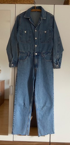 Damen jeansoverall jumpsuit - jeansoverall,