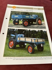 LANZ  Geräteträger Alldog  A 1806 Traktor Schlepper 1956  Weltbild Prospekt