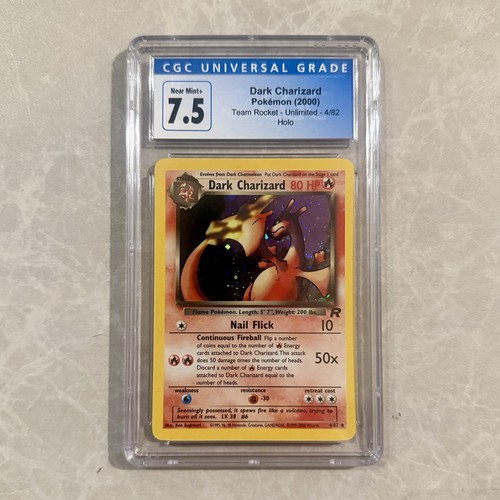 Cgc dark charizard 4 82 - dark,