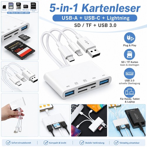 Speicherkartenleser usb - 5,