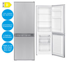 PKM Kühl-Gefrierkombination Silber 173 L EEK: D LED Beleuchtung Kühlschrank