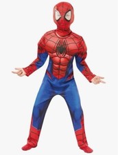Marvel Spider-Man Deluxe Kinderkostüm...Muskel gepolsterte Brust. 7-8 Jahre