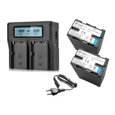 Set: 2x Akku 7200mAh + Dual