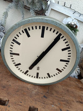 Seltene Wanduhr Uhr Fabrikuhr Fabrik DDR RFT Geräte Werk Leipzig Nebenuhr RAR