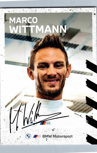 Autogrammkarte marco wittmann - autogrammkarte,