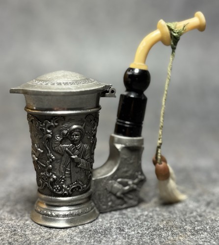 Antike zinn jagdpfeife 1900 - zinn, ca.1900