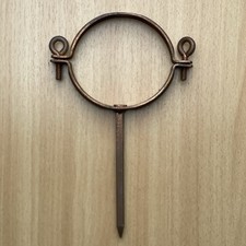 Kupfer Schelle mit Gewindemuffe Fallrohrschelle 87mm