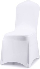 90x Stuhlhussen Weiß in Univeralgröße für Feiern, Feste,  Hochzeit,  Taufe etc. 