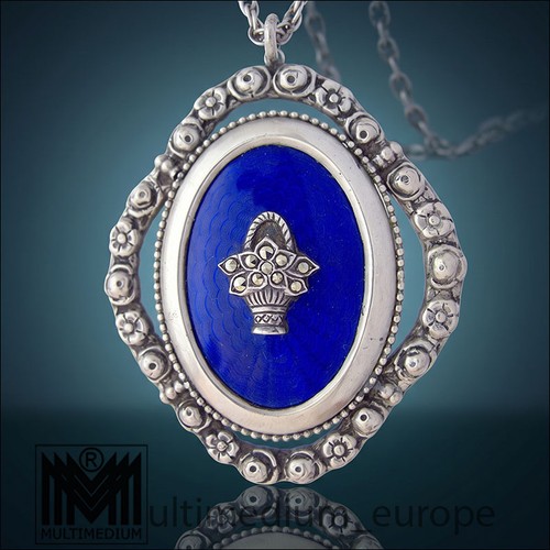 Jugendstil emaille silber - jugendstil,