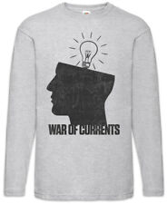 War Of Currents Langarm T-Shirt Thomas Alva George Westinghouse Edison Fun