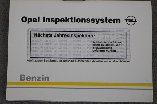Opel garantie und serviceheft - opel,