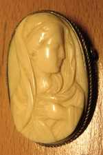 Antike KAMEE BROSCHE graviert