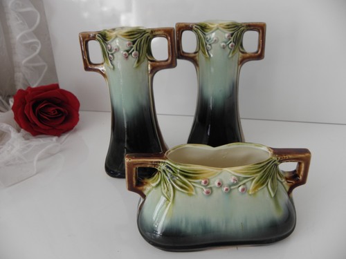 Jugendstil keramik vasen - jugendstil,