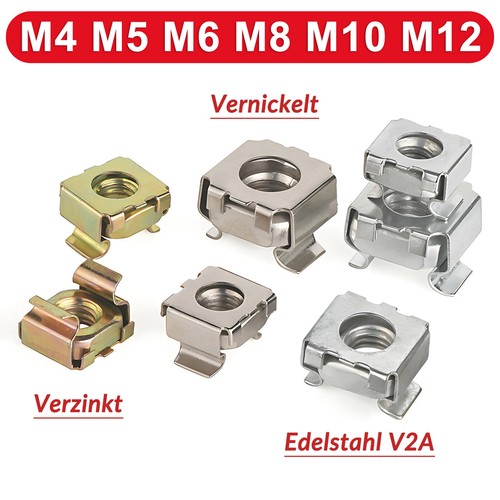 Käfigmuttern m8 m10 - käfigmuttern,