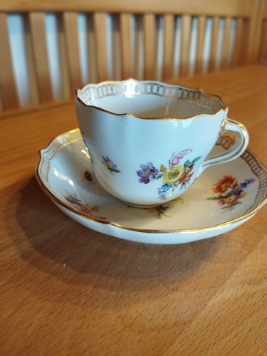 Antike meissen mokkatasse mit - meissen,