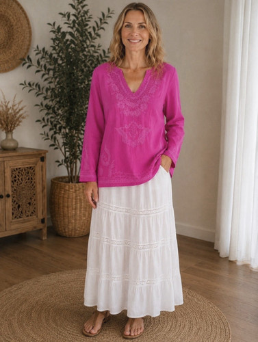 Vintage tunika bluse m - gr.,