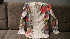 " desigual " Bluse Gr.L,Grundfarbe weiß mit bunten Blumen